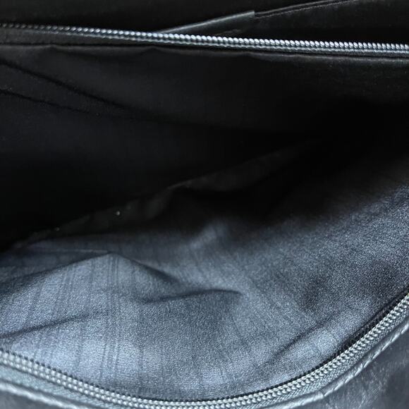 TUMI Leather Briefcase Laptop Bag Black - Picture 9 of 15